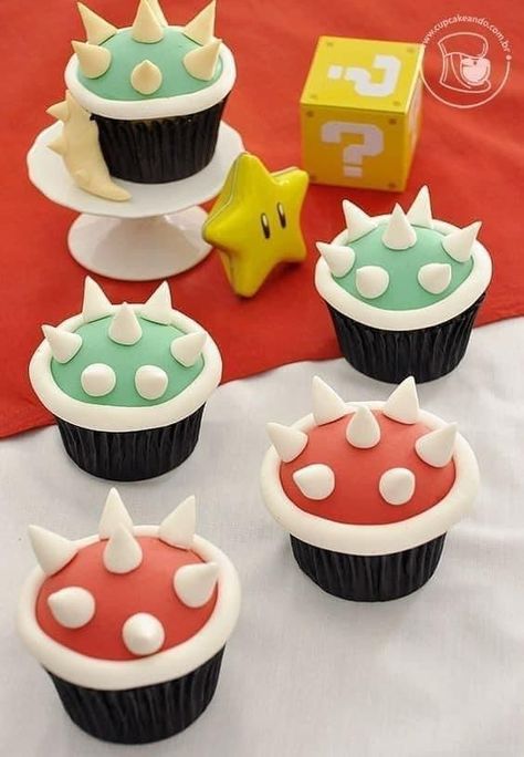 Super Mario Cupcakes, Super Mario Brothers Birthday, Mario Brothers Birthday Party, Mario Kart Party, Mario Birthday Cake, Nintendo Party, Mario Bros Cake, Super Mario Bros Birthday Party, Mario Y Luigi