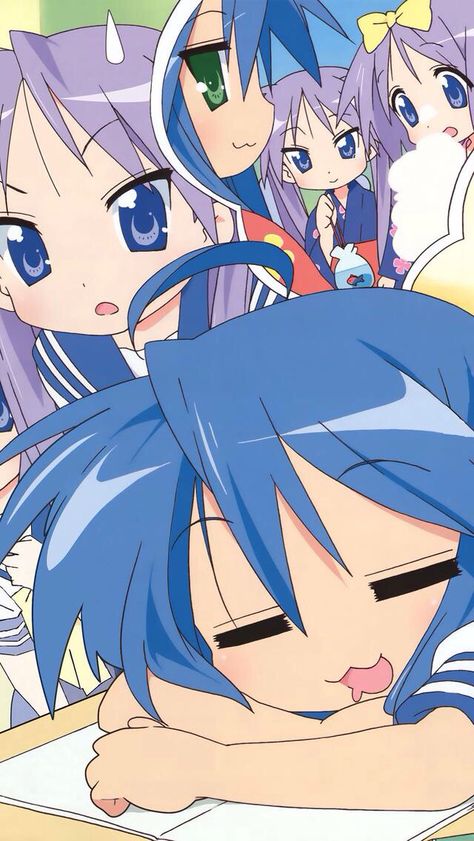 LUCKY Lucky Star Lockscreen, Lucky Star Wallpaper, Lucky Star Wallpaper Iphone, Lucky Star Background, Lucky Star Pc Wallpaper, Miyuki Lucky Star Pfp, Lucky Star Konata And Miyuki, Horror Photography, Horsemen Of The Apocalypse