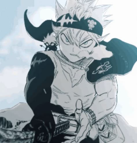 Asta Gif Pfp, Asta Manga Pfp, Asta Demon Gif, Aesthetic Pfp Gif, Asta Gif, Black Clover Gif, Asta Pfp, Asta Manga, Gif Manga