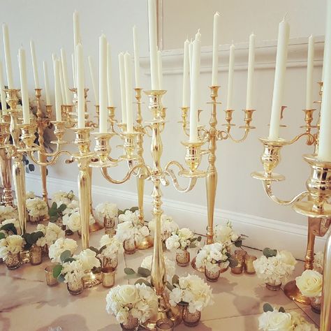 Gold Candleabras Centerpiece Wedding, Vintage Candelabra Centerpiece, Tall Candleabra Wedding Centerpieces, Gold Candleabra Wedding, Gold Candelabra Centerpiece Wedding, Candleabras Centerpiece, Wedding Candleabras, Candleabras Wedding, Candleabra Ideas