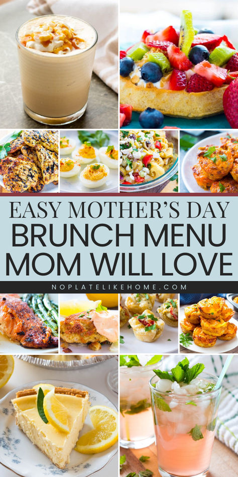 Looking for Mother's Day brunch ideas? This Easy Mother’s Day Brunch Menu are simple brunch recipe you can impress mom! These 16 recipes will surely make Mom special on her day. Save this pin for later! Southern Brunch, Mothers Day Meals, Mother's Day Brunch Menu, Simple Brunch, Homesteading Life, Brunch Celebration, Brunch Desserts, Easy Brunch Recipes, Special Occasion Food