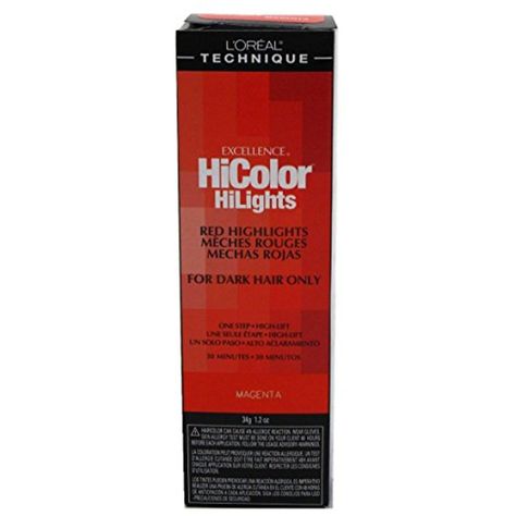 Loreal Excel Hicolor Hilights Magenta 1.2oz (2 Pack) by L'Oreal Paris ** To view further for this item, visit the image link. (This is an affiliate link and I receive a commission for the sales) #HairColor Hicolor Magenta, Paris Visit, Red Highlights, Visit Paris, Shaved Hair, L Oreal, Loreal Paris, Makeup Skin Care, Hair Products