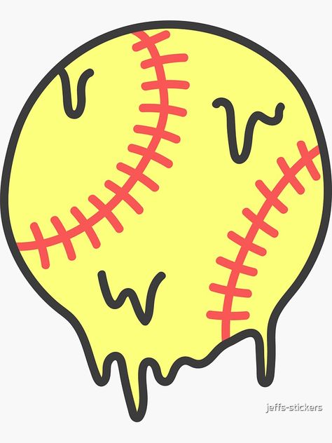 A cute cartoon drawing for softball lovers. Softball Wallpapers, Softball Aesthetic, Softball Backgrounds, Softball Sign, Softball Ideas, Cow Print Wallpaper, Pine Tree Tattoo, Softball Stuff, Softball Pictures