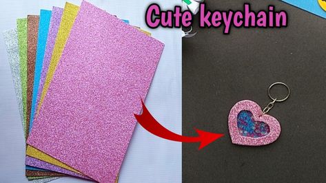 Easy And Cute Keychain Ideas|| DIY Love Keychain|| Hello Everyone 👋 welcome to Paro's craft Today I am sharing how to make keychain at home.... hope you will loved my work... If you any suggestions and feedback regarding the video, let it share in a comment, your response is valuable to us and always appreciate...... Thanks for watching this video, have a happy crafting...❤️ How To Make Keychains At Home, Cute Keychain Ideas, Keychain Ideas Diy, How To Make Keychains, Keychain Ideas, Homemade Stickers, Keychain Craft, Love Keychain, Birthday Card Drawing