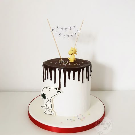 Snoopy Birthday Cake, Bolo Snoopy, Snoopy Cake, Peanut Cake, Peanuts Birthday, Snoopy Party, Snoopy Birthday, Cartoon Cake, Birthday Cakes For Men