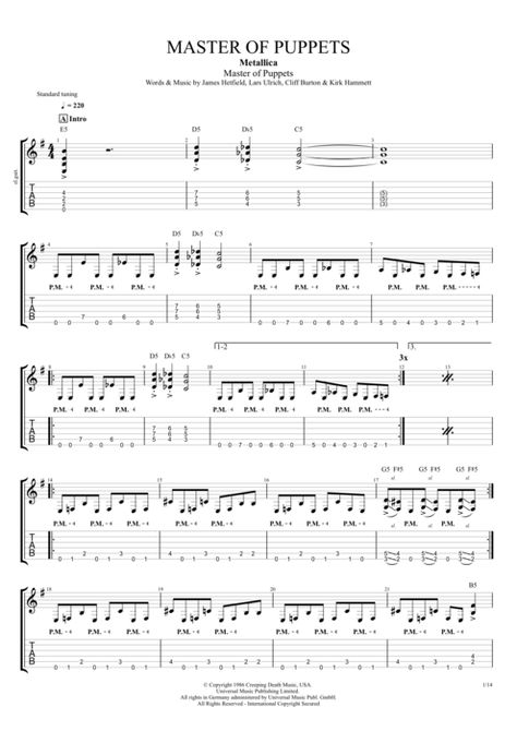 Master Of Puppets Guitar Tab, Metallica 1986, Master Of Puppets, Guitar Tabs, Puppets, Google Images, Metallica, Sheet Music, Guitar