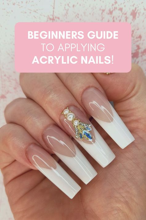 Applying Acrylic Nails, Apply Acrylic Nails, Do Acrylic Nails, Acrylic Nails At Home, Nail Primer, Acrylic Nail Brush, Acrylic Liquid, Nail Techniques, Nail Blog