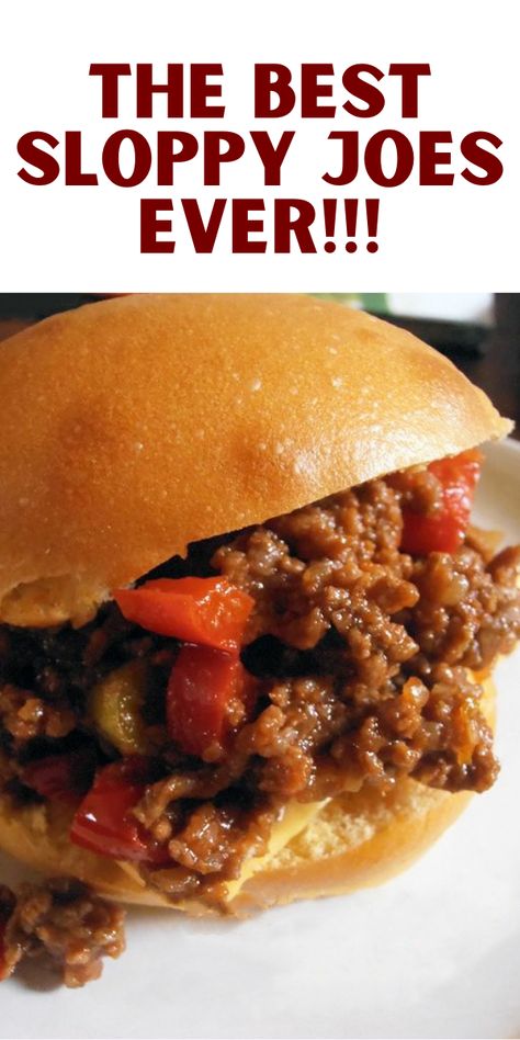 The Best Sloppy Joes Recipe Best Sloppy Joes, Easy Sloppy Joes, Taco Dinner Recipes, Spark Recipes, Best Sloppy Joe Recipe, Hot Dog Relish, Slow Cooker Sloppy Joes, Sloppy Joe Recipe Easy, Sloppy Joes Easy