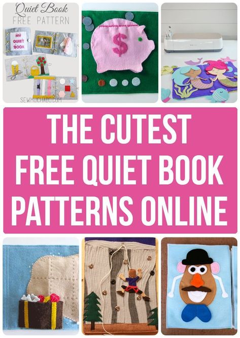 Free Quiet Book Patterns - such cute ideas, and each has a free printable quiet book template!#sewmuchado #sewing #quietbook #freepattern Free Quiet Book Patterns, Quiet Book Tutorial, Holiday Hand Towels, Quiet Book Templates, Trendy Sewing Projects, Diy Quiet Books, Trendy Sewing Patterns, Baby Quiet Book, Sew Projects