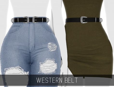 Simpliciaty: Western Belt • Sims 4 Downloads The Sims 4 Pc, Sims 4 Dresses, Sims 4 Mm, The Sims 4 Download, Sims4 Clothes, Sims 4 Cc Packs, Sims 4 Mods Clothes, Western Belt, Sims 4 Cas