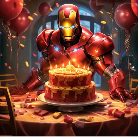 Happy Birthday Superhero, Superhero Pictures, Iron Man Birthday, Spiderman Images, Avengers Party, Happy Birthday Wishes Quotes, Birthday Wishes Quotes, Marvel Iron Man, Happy B Day