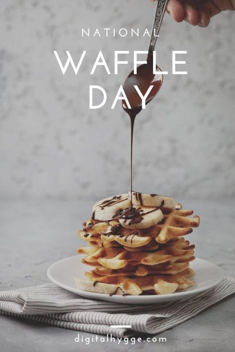 National Waffle Day is a day for celebrating one of the tastiest treats of all time: the waffle. Learn more about this day on the website. National Waffle Day, Waffle Day, National Day Calendar, National Days, Calendar 2024, Yummy Treats, All Time, Waffles, Holidays