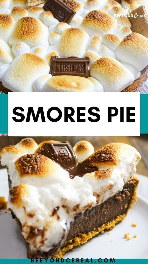 Smores Pie Recipe, Smores Dessert Recipes, Burnt Marshmallow, Easy Smores, Smores Pie, Smores Dessert, Smore Recipes, Easy Pie Recipes, Slow Cooker Desserts