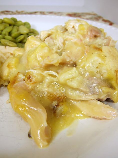 Chicken & Dumpling Casserole - use rotisserie chicken for a simple weeknight meal. Guaranteed to have your kids asking for seconds! Chicken Dumpling Casserole, Dumpling Casserole, Chicken Dumpling, Chicken And Dumplings, Rotisserie Chicken, One Pot Meals, Ravioli, Main Dish Recipes, Weeknight Meals