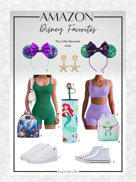 Are you going on a Disney vacation? Do you have no idea what to wear on your magical trip? Here are some of my favorite Amazon Disney MUST HAVES! Enjoy your trip! #amazon #amazonfinds #amazonmusthaves #disney #ariel #princess #aesthetic #ootd #outfit #inspo #trending #giftideas #keysorfinds Disney Outfits Ariel, Ariel Disneyland Outfit, Little Mermaid Disney Outfit, Ariel Disney Outfit, Ariel Outfit Ideas, Disney Must Haves, Disneyworld Outfit Women, Ariel Disney World, Ariel Disneyland