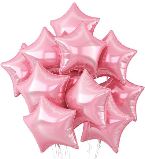 Star Balloons, Pink Foil, Pink Star, Pearl Pink, Mylar Balloons, Wedding Party Decorations, Pink Stars, Foil Balloons, Star Shape