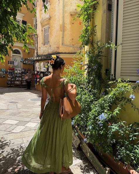 a day in the old town <3 @freepeople ad #freepeoplepartner #cottagecore #maxidress #backlessdress #pinterestinspired #pinterestaesthetic Italian Aesthetic Fashion, Ethereal Aesthetic, Creative Photoshoot Ideas, Fall Outfit Ideas, Spring Fits, Tumblr Outfits, July 16, European Summer, Going Out Outfits