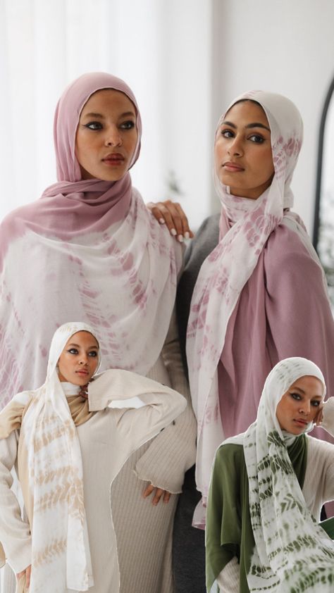 Handcrafted to perfection✨ Choose your shine from our signature tie dye modal hijab in 3 shades that would make you stand out💕  #JudeOfficial #RevivingModesty Modal Hijab, Tie Dye, Dye, Shades