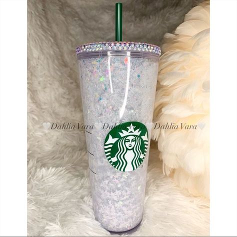 Starbucks Accessories | Starbucks Playboy Snow Globe Custom Tumbler | Color: White/Silver  #sublimationdesigns #tumblerdesigns #vinyldesigns #sublimationideas #tumblerwraps #svg Cricut Snowglobe, Bumble Bee Wings, Starbucks Malaysia, Glass Tumbler Design, Starbucks Cup Art, Starbucks Tumbler Cup, Bee Wings, Black Flame Candle, Starbucks Accessories