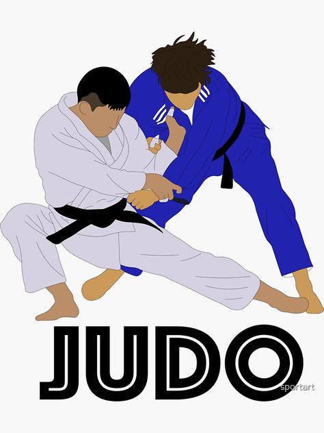 "Judo" Sticker for Sale by sportart | Redbubble Judo Logo, Judo Art, Judo Club, Diy Cake Topper Birthday, Classic Football Shirts, Ju Jitsu, Sport Poster, Judo, Kung Fu