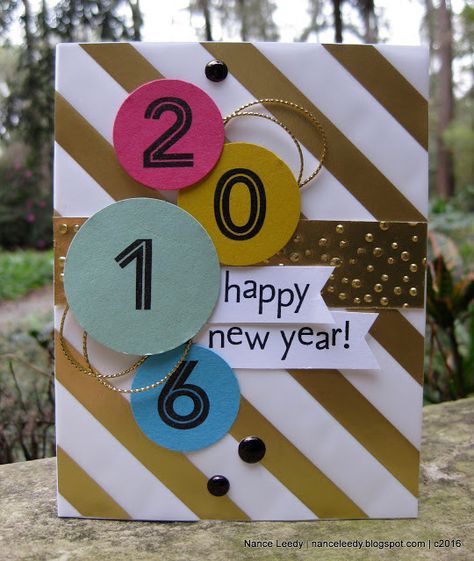 Cards For Bf, Diy Cards Easy, New Year Cards Handmade, Cards Diy Easy, New Year Cards, Everyday Cards, Cards Easy, Daisy Cards, Happy New Year Cards