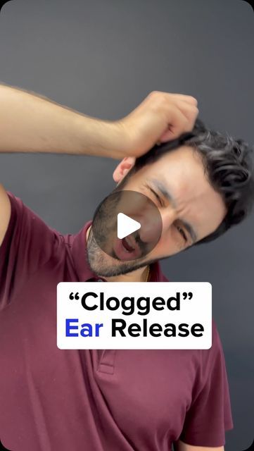 Dr. Joe Damiani - TMJ, Head & Neck Specialist on Instagram: "Do you experience fullness in the ear? Maybe it feels like it’s clogged or even hurts sometimes but the ENT says nothing’s wrong with it?   Well, the jaw is a very common culprit of ear issues. And specifically when it comes to a clogged fullness, feeling the medial pterygoid muscle can contribute to it.   You see when the medial pterygoid has spasms in it it does not let the tensor veli palatini do its job which allows eustachian tube to dilate which relieves inner ear and sinus pressure.  In this video, I demonstrate a simple release you can do to get relief now.   Keep in mind other symptoms such as an ear ache that feels literally exactly like an earache and even tonight as can be causing to jaw or TMJ also.  If you’re starti Unblock Ears, How To Get Rid Of Fluid In Ear, Head Pressure Relief, Ear Aches, Ear Fullness Relief, Ear Blockage Remedies, Sinus Ear Pressure Relief, How To Relieve Sinus Pressure, Sinus Infection Essential Oils