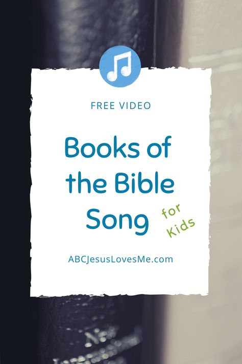 Books Of The Bible Songs For Kids, Bible School Songs, Kids Church Songs, Bible Buddies, Bible Songs For Kids, God Ideas, Sunday School Songs, Kids Worship, The Books Of The Bible