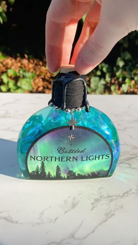 Forbidden Forest Apothecary | Northern Lights ✨🩵✨🩵✨🩵✨🩵✨ Magical, decorative, color changing potion bottles available in my shop! #potion #potions #fantasy #art #magic… | Instagram