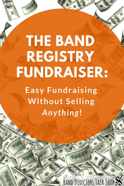 If only there was an easier way to raise funds for your band (without the students having to sell stuff all the time!). Well fellow band directors, look no further - in this article, you'll find some awesome ideas for fundraising that are both easy and effective! There are ideas and tips for hosting online fundraiser "band registries" as well as a clever "offline" option. Click here to check it out and make fundraising easier for your band program! #banddirectorstalkshop Theater Fundraising Ideas, Marching Band Fundraisers, Marching Band Fundraiser Ideas, Band Booster Ideas, Band Fundraising Ideas, Band Fundraisers High Schools, Coin Wars Fundraiser School Fundraisers, Ideas For Fundraising, School Fundraising Incentives