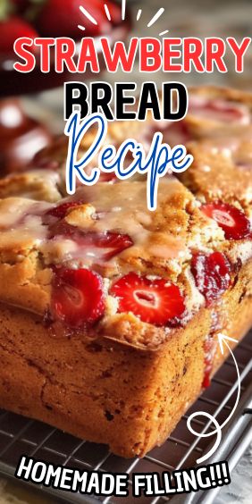 Easy Strawberry Bread Recipe Strawberry Bread Recipe Easy, Easy Strawberry Bread, Strawberry Bread Recipe, Strawberry Bread Recipes, Strawberry Bread, Easy Strawberry, Easy Bread Recipes, Sandwich Bread, Fresh Strawberries