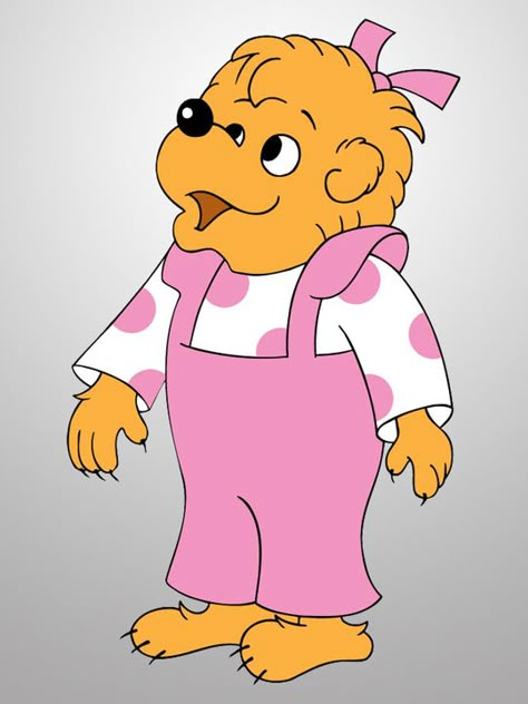 sister berenstain bear Berenstain Bears Party, Children's Book Characters, Bernstein Bear, Teddy Bear Day, Panda Day, Book Character Costumes, Sister Bear, Sweet Drawings, Best Cartoons Ever