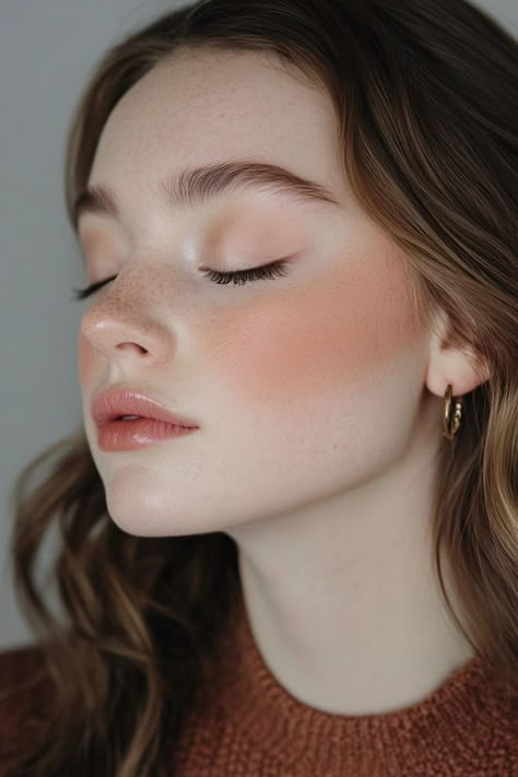 Autumn Makeup Looks Natural, Warm Fall Makeup, Soft Fall Makeup, Natural Fall Makeup, Autumn Makeup Looks, Fall Makeup Ideas, Eye Makeup Guide, Warm Eyeshadow, Fall Eyeshadow