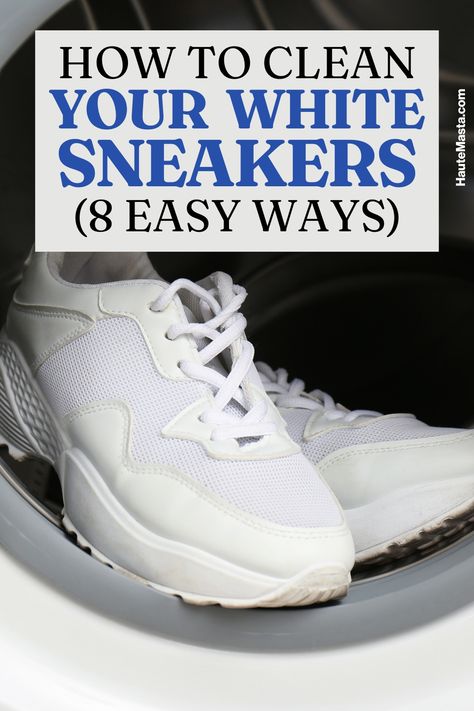 Discover the best tips and tricks on how to clean your white sneakers and shoes effortlessly. Whether you need to tackle tough stains or simply freshen up your footwear, this guide has got you covered. Learn the most effective ways to keep your white kicks looking brand new, so you can step out in style every time. Say goodbye to scuffs and dirt with these easy cleaning methods that will leave your sneakers shining bright. Keep your favorite shoes pristine with simple yet powerful cleaning techn Cleaning White Sneakers Diy, How To Clean White Running Shoes, Clean Tennis Shoes How To, How To Wash Tennis Shoes, How To Clean White Tennis Shoes, Clean White Sneakers, Clean Sneakers White, Clean Tennis Shoes, How To Clean White Sneakers