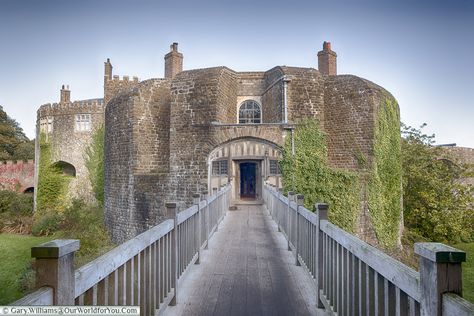 Entrance across the moat to Walmer Castle, Walmer, Kent, England, UK Walmer Castle, Coastal Road Trip, Castle Study, Rochester Castle, Uk Places, Real Castles, Kent Coast, Leeds Castle, Kent Uk