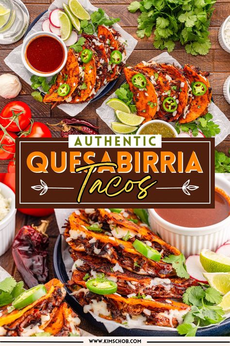 Quesabirria Recipe, Hispanic Food Authentic, Tortilla Dip, Quesabirria Tacos Recipe, Birria Meat, Quesabirria Tacos, Latino Food, Food Vibes, Mexican Recipe