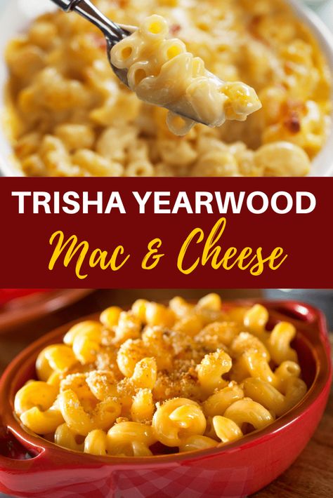 Trisha Yearwood Crockpot Mac and Cheese Recipe Trish Yearwood Mac And Cheese, Christmas Mac And Cheese Holidays, Food Network Mac And Cheese, Crockpot Meals For Guests, Potluck Mac And Cheese, Trisha Yearwood Mac And Cheese, Trish Yearwood Recipes, Crockpot Macaroni And Cheese, Crockpot Mac And Cheese Recipe