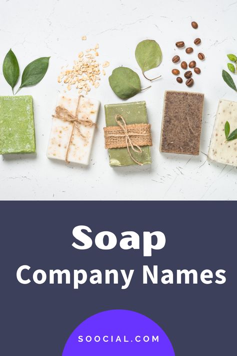 Soap Business Branding, Soap Business Logo Ideas, Logo For Soap Business, Soap Logo Ideas, Handmade Soap Brand Name Ideas, Swahili Names, Company Name Ideas, New Business Names, Natural Homemade Soap