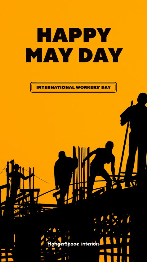 No human masterpiece has been created without great labour. Happy International workers' day :-) #laboursday #mayday #workersday #internationallaboursday #internationalworkersday #mayday2022 #laboursday2022 #HangerSpaceInteriors International Workers Day Poster, Happy Mayday, Labour Day Poster, Happy Workers Day, Labour's Day, International Labour Day, International Workers Day, International Days, Year Wallpaper