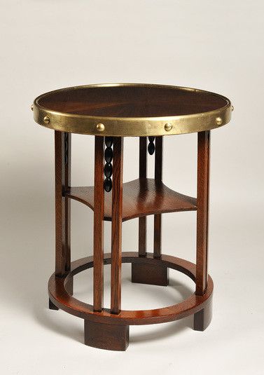 Art Deco Side Table, Art Nouveau Lighting, Wiener Werkstatte, Art Deco Armchair, Josef Hoffmann, Artistic Furniture, Wood Furniture Design, Table Art, Fantastic Furniture