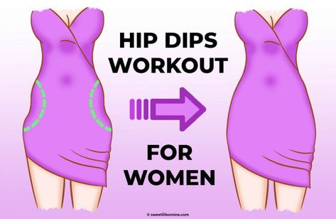 Everybody doesn't have hip dips and YAI for them. But, if you do and it is a problem for you, this is your chance to know how to remove them at home once and for all! Women With Hip Dips, Hip Dip Outfit Ideas, Dip Exercise, Hip Dips Workout, Exercise Drawing, Dips Workout, Workout For Women At Home, Dip Workout, Hips Dips