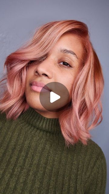 Kara Williams on Instagram: "Natural placements for fashion colors are officially my new favorite thing! We kept her signature copper as the base, but added baby pink highlights for a one of a kind rose gold finish! This was a bold step that somf how still looked kind of natural lol. The pink fades between visits so it gives us the option to either go back copper or refresh the highlights and keep the pink. A truly custom fit color!

This multi-step transformation was made possible by @matrix lightmaster bonder inside!
We did a full head highlight and tip out with 10 volume lightmaster and followed that with a base color using so color  8cc and 9cg equal parts with 30 volume on the mid shaft and 20 volume at the roots.
We did an all of her creative toner formula using so color cult

This w Rose Gold Hair Formula, Rose Gold Hair Black Women, Baby Pink Highlights, Copper Rose Gold Hair, Full Head Highlights, Hair Color Rose Gold, Rose Gold Brown, Pink Highlights, Multi Step