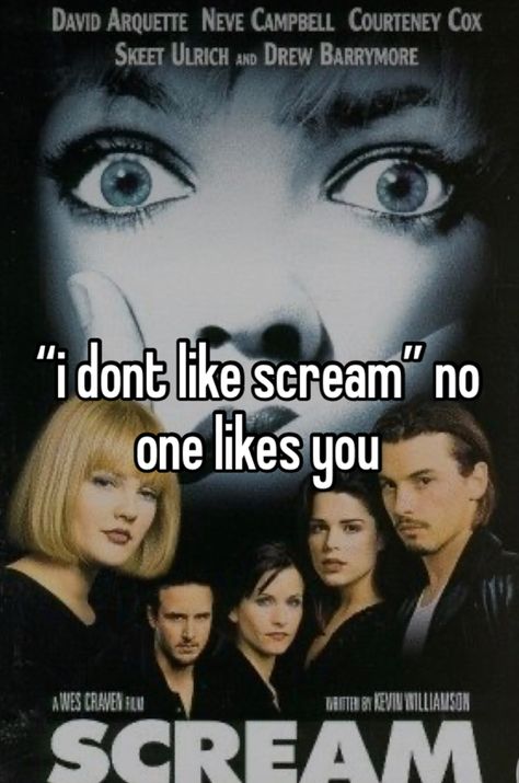 Scream Quotes, Scream Movies, Scream Characters, Scream 1996, Scream 1, Scream Cast, Scream Franchise, Horror Movies Funny, Ghostface Scream