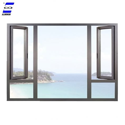 aluminum casement window new designs customized color Modern Windows Exterior, Modern Windows Design, Design For Windows, Aluminum Windows Design, Modern Windows And Doors, Aluminium Door Design, Sliding Window Design, Modern Window Design, Grill Designs