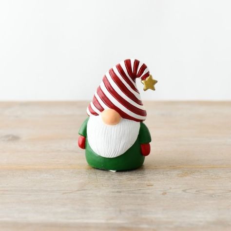 Wholesale Christmas Gonks | Portland Living Polymer Clay Gonk, Handmade Christmas Sculptures & Statues, Christmas Gnome Pottery, Ceramic Christmas Gonk, Christmas Gnome Ceramic, Swedish Tomte, Candy Cane Stripes, Christmas Clay, Christmas Pudding