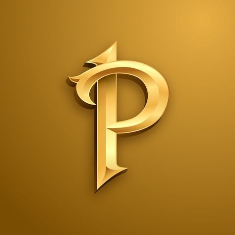 Simple Gold Bangle, N Logo Design, P Logo Design, Gold Design Background, P Logo, Logo Illustration Design, Free Logo Templates, Vector Gradient, 3d Logo Design