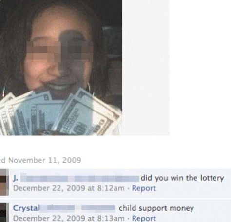 Crystal Children, Facebook Fail, Lottery Winner, Bad Life, Facebook Status, Child Support, Epic Fails Funny, Winning The Lottery, Social Media Network