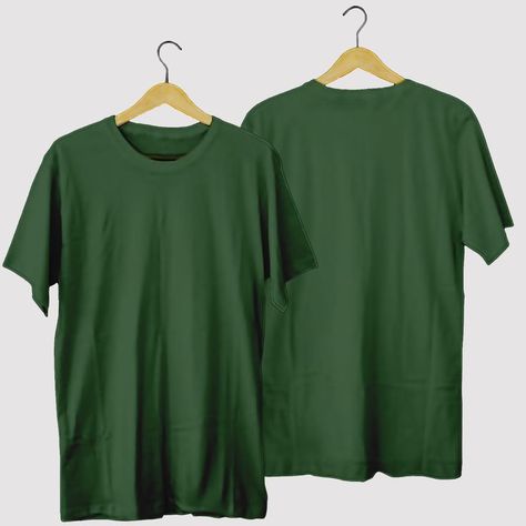 KAOS PENDEK SISI DEPAN DAN BELAKANG DI HANGER / GANTUNGAN, BERWARNA HIJAU BOTOL Desain Editorial, Creative T Shirt Design, Church Poster Design, At Wallpaper, Green Bottle, Shirt Template, Green Tshirt, Tshirt Mockup, Plain Tshirt