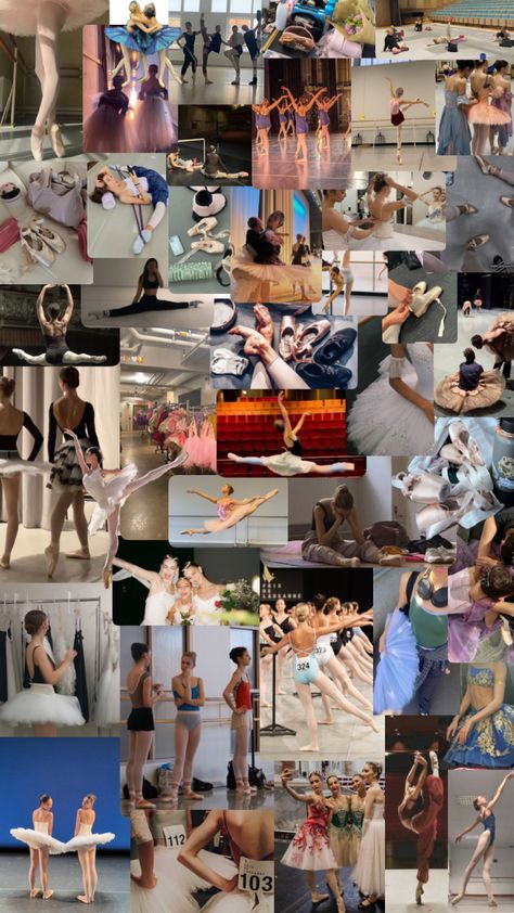 Ballet Collage Wallpaper, Ballet Company Aesthetic, Ballet School Aesthetic, Ballet Aesthetic Wallpaper, Ballerina Collage, Ballet Asthetic, Dance Competition Checklist, Ballet Collage, Dance Collage