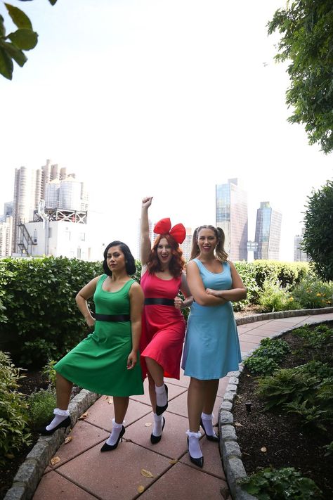 Unique Duo Halloween Costumes, Best Friends Halloween Costumes, Powerpuff Girls Halloween Costume, Friends Halloween Costumes, Golden Girls Costumes, Best Friends Halloween, Best Friend Costumes, Powerpuff Girls Costume, Best Group Halloween Costumes