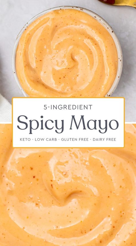 5-Ingredient Spicy Mayo - 40 Aprons Spicy Mayo Sauce Recipe, Mayo Sauce Recipe, Spicy Mayo Sauce, Spicy Mayo Recipe, Spicy Sandwich, Recipes By Ingredients, Mayo Sauce, Mayonnaise Recipe, Salads Bowls